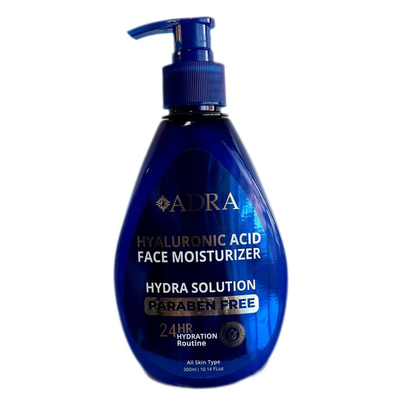 کرم آبرسان ادرا مدل پمپی هیالورونیک اسید